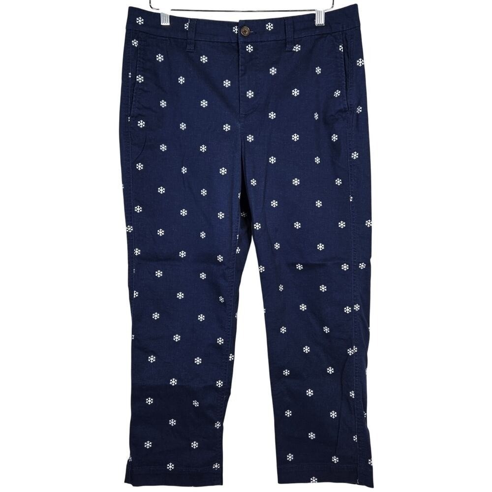 J. Crew‎ Factory Petite printed high-rise girlfriend chino pant P12 NWT